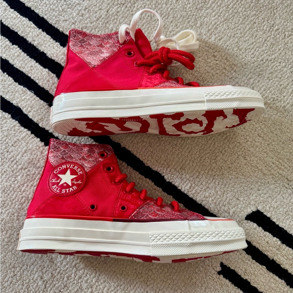 NWT - Converse High Top Sneakers Red Lunar New Year